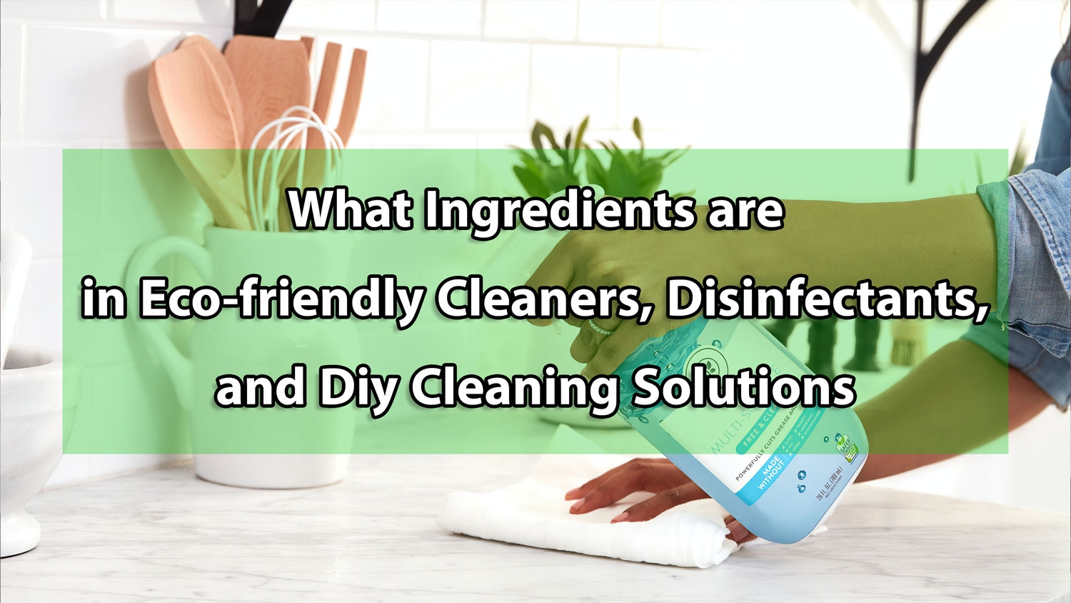 What Ingredients Are in Eco-Friendly Cleaners, Disinfectant, and DIY Cleaning Solutions